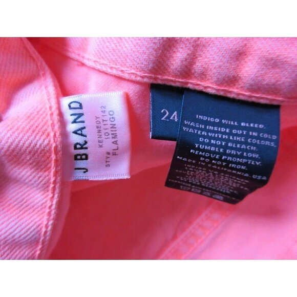 NWT J Brand Kennedy Short in Flamingo Low Rise Rolled Hem Shorts 24 $148 - Picture 3 of 6